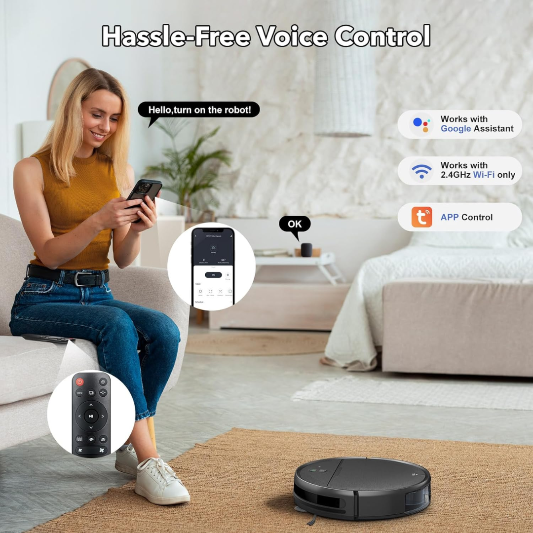 Ruby Robot Vacuum and Mop for Allergens